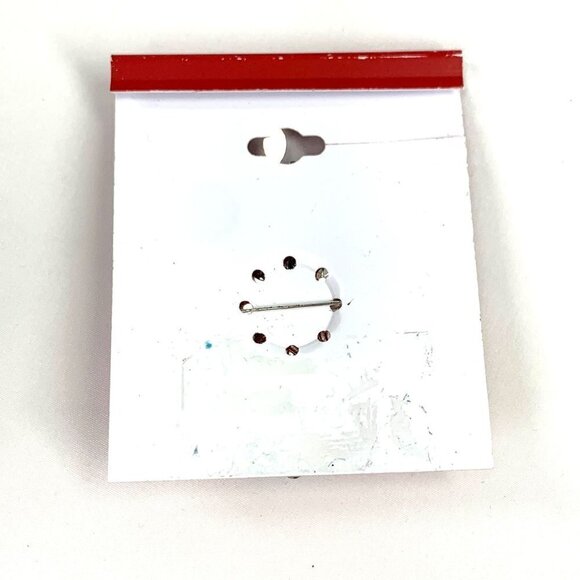 Holiday Sparkling Snowflake Pin Blue & White 2.5" NWOT - Picture 4 of 4